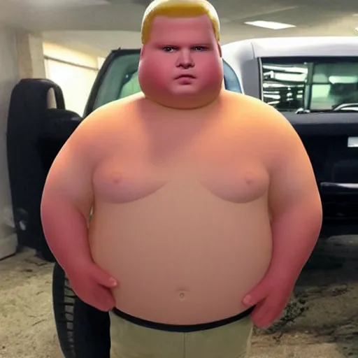 Image similar to bobby hill in real life real photo