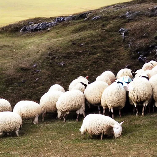 Prompt: sheep by jupiter
