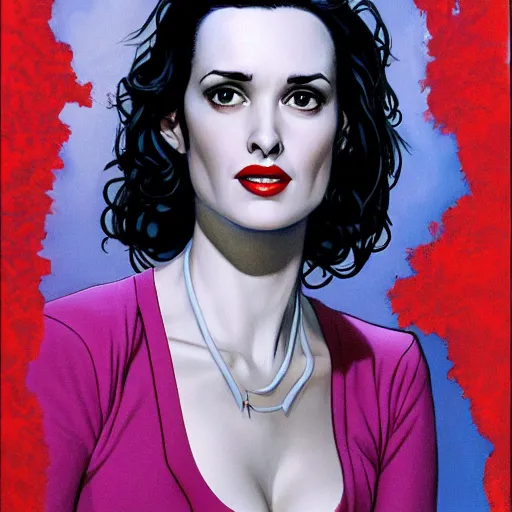 Image similar to Winona Ryder by Joe Jusko