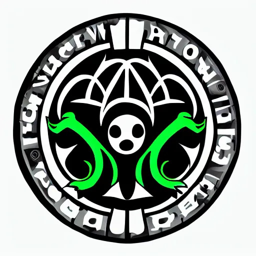 Image similar to scp. antimemetic. shipping logo. cthulhu