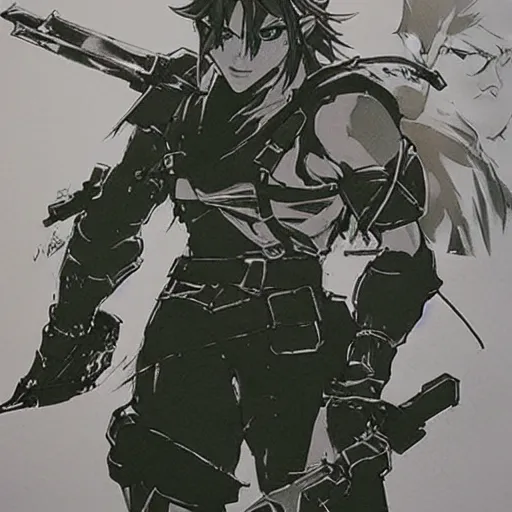 Image similar to Link by Yoji Shinkawa