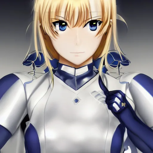 Prompt: beautiful image of saber from fate / stay night in a thight plugsuit, high quality, highly detailed, 4 k, drawn by wwpgi, trending on artstation