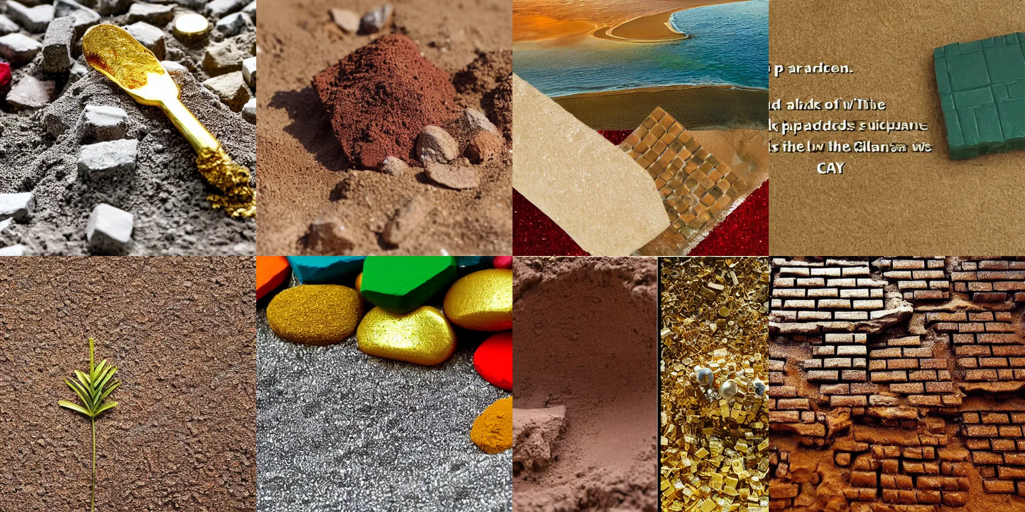 Prompt: Description of paradise : A brick is made of gold and another is made of silver. Its clay (the substance between the two bricks) is musk. Its sand is pearl and ruby and its soil is the saffron.