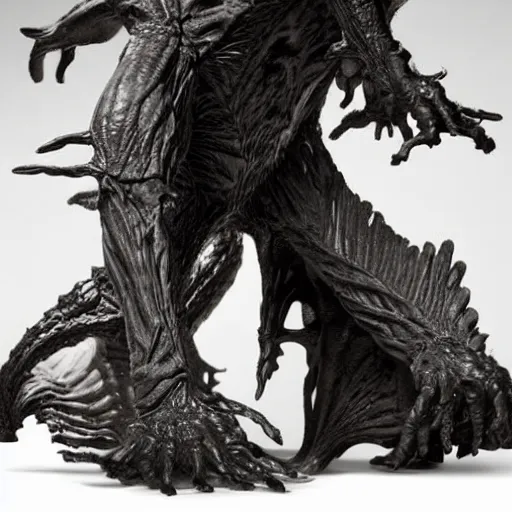 Image similar to darkness maquette from ridley scott's legend, creature design by rob bottin, highly detailed - h 6 4 0