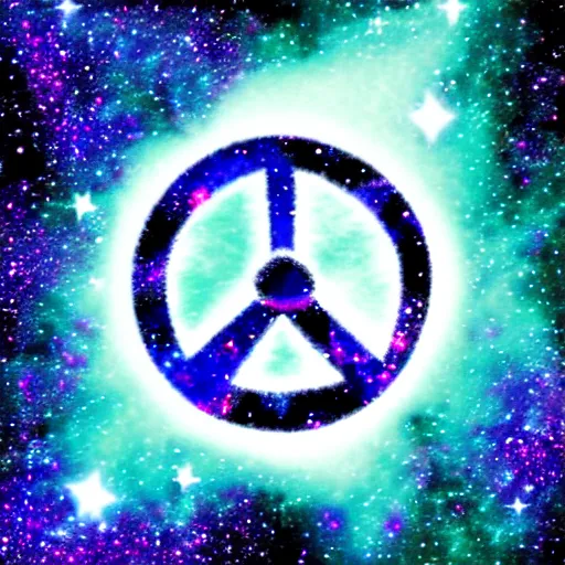 Image similar to cosmic peace symbol