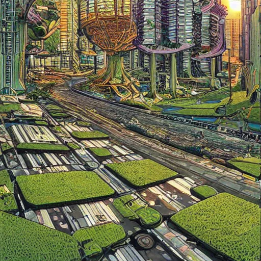 beautiful solarpunk city, built from the shell of a, Stable Diffusion