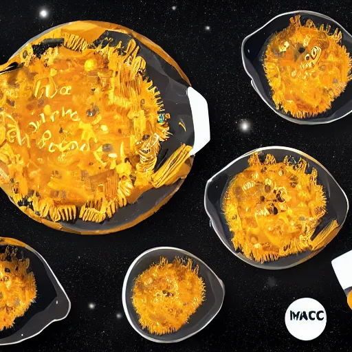 Image similar to planet earth covered in mac and cheese, artstation, 4k