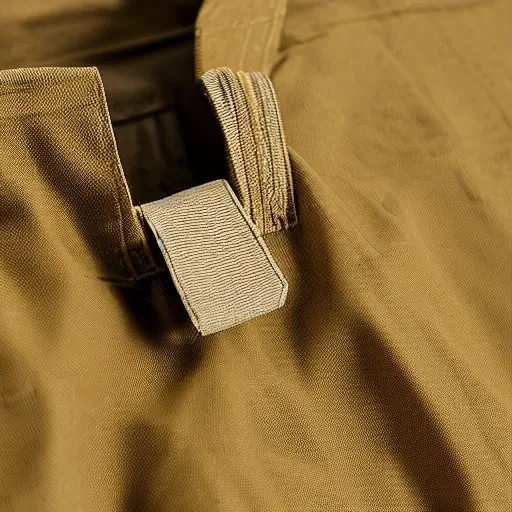 Prompt: detailed tactical cargo buckskin shirt with pouches