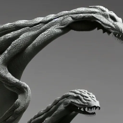 Prompt: a hydra with its heads being 👍, cinematic, diffuse light, ultrarealistic