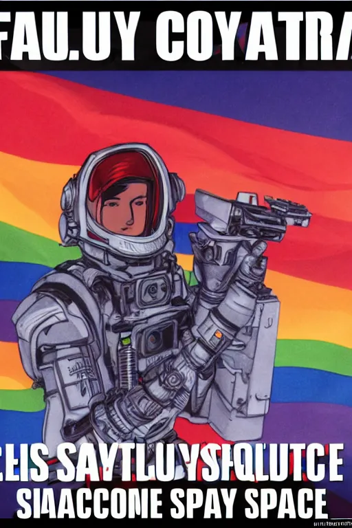 Image similar to Fully Automated Luxury Gay Space Communism