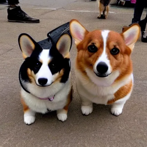 Image similar to corgi dog detective