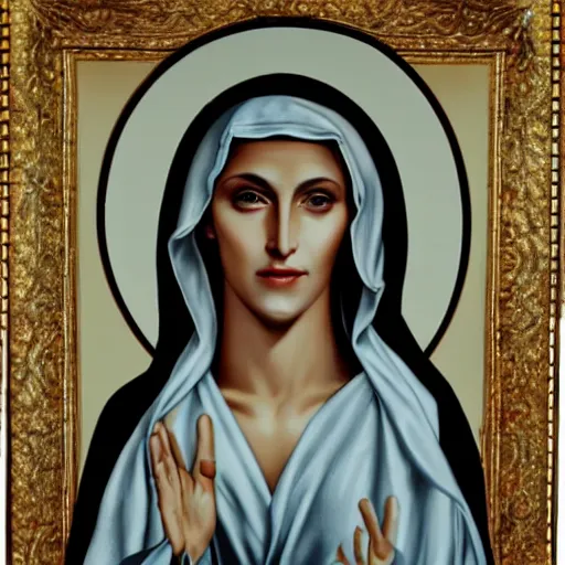 Image similar to Madonna as the female Jesus Christ