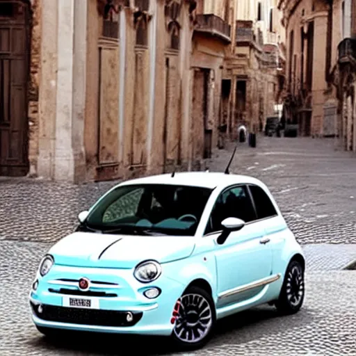 Image similar to fiat 5 0 0 supercar in rome