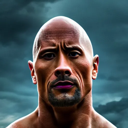 Prompt: Dwayne Johnson cinematic portrait, HD photography, 4k