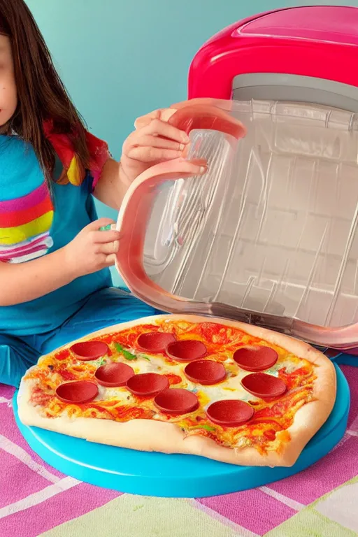 Image similar to a fisher price easy bake pizza oven