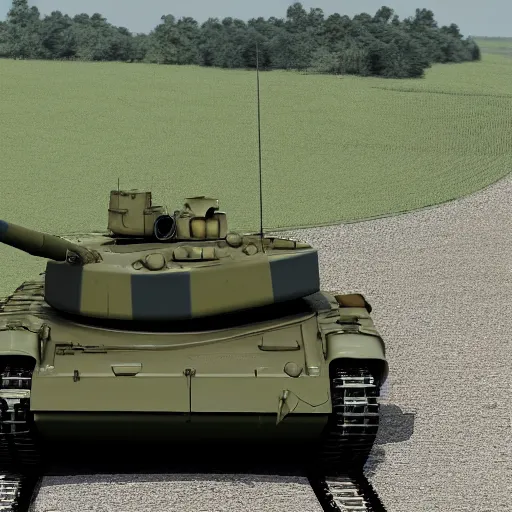 Prompt: tiger I as modern main battle tank, 8k UHD, hyperrealistic,