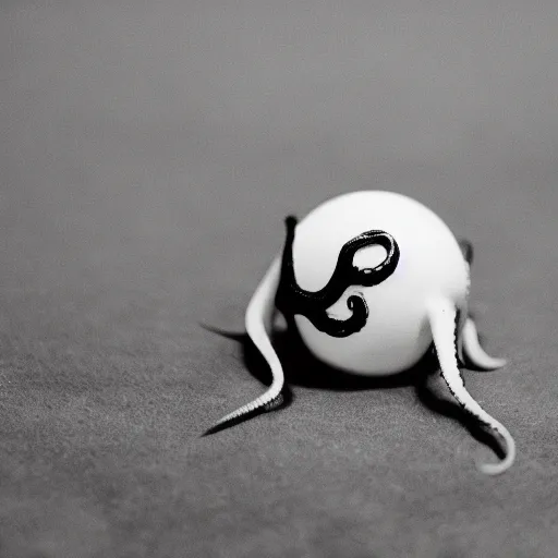 Prompt: octopus grabbing a sphere, 5 5 mm