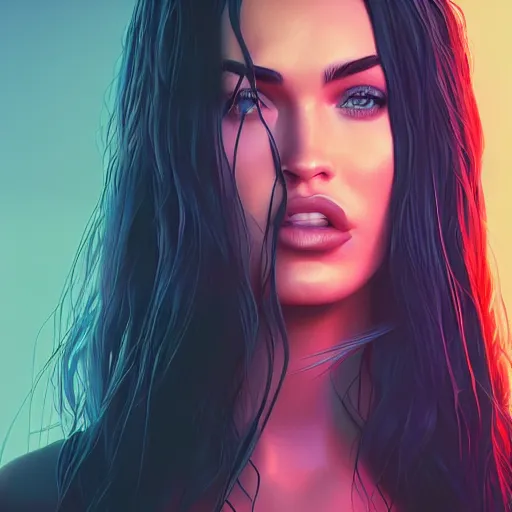 Image similar to megan fox by beeple ( mike winkelmann ), ultra detailed