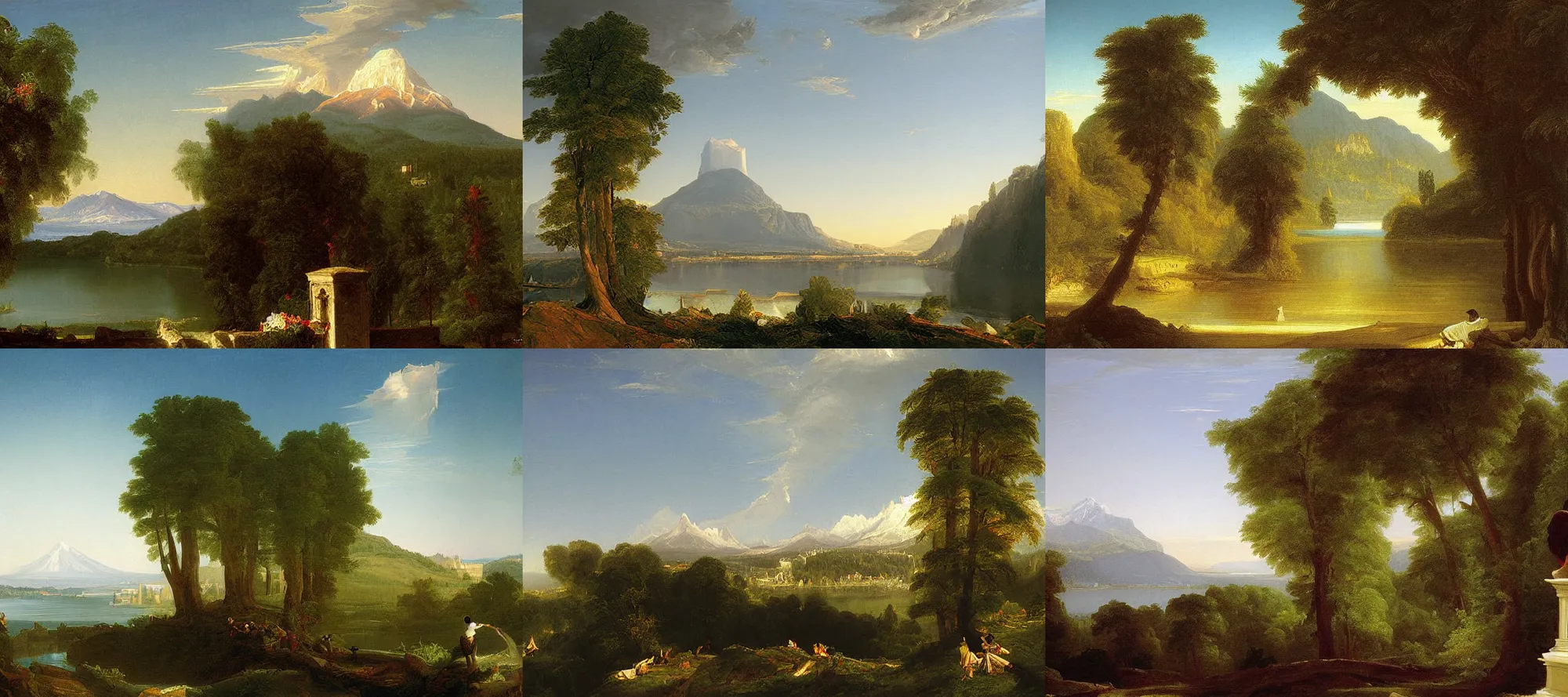 Prompt: kelso washington painting by thomas cole