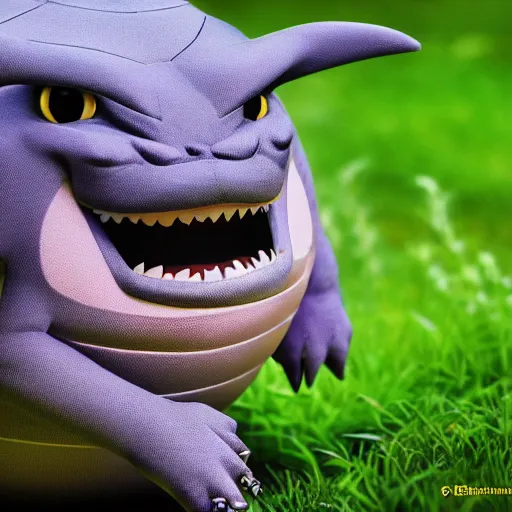 Prompt: national geographic photo of gengar, pokemon in the wild, intricate, portrait, 8 k highly professionally detailed, hdr, award winning