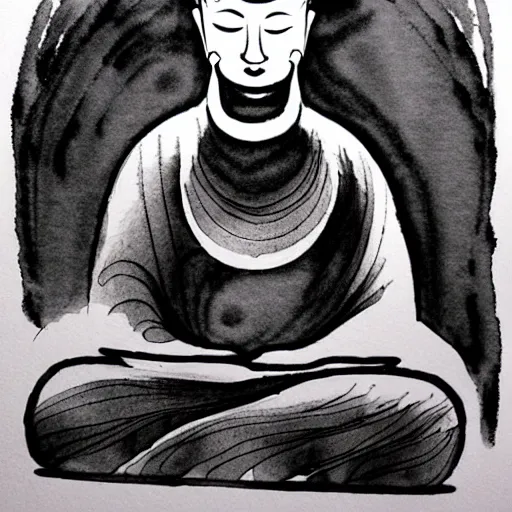 Image similar to zen, ink