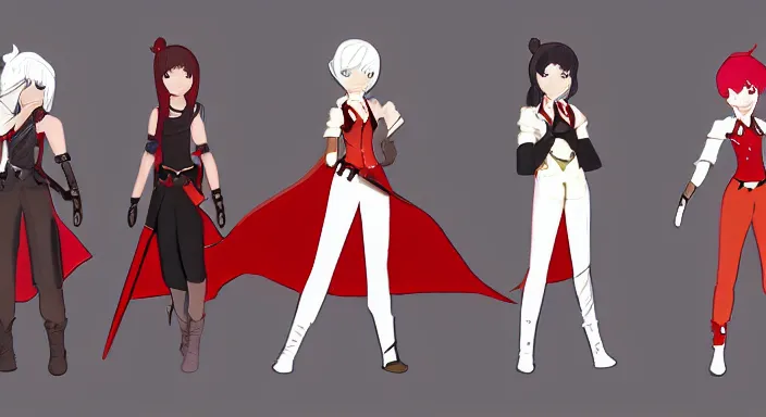 Prompt: Professional concept art of the latest character of the show RWBY