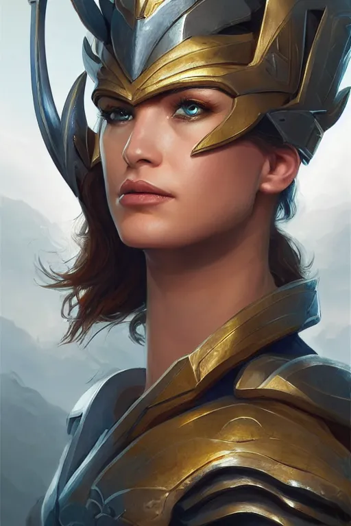 Image similar to amazon valkyrie athena, d & d, fantasy, portrait, highly detailed, headshot, digital painting, trending on artstation, concept art, sharp focus, illustration, art by artgerm and greg rutkowski and magali villeneuve