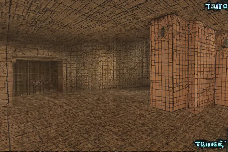 Prompt: screenshot of the opening area of map 0 1 : entryway of doom ii : hell on earth