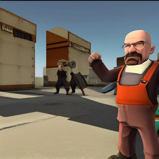 Image similar to Walter White in Team Fortress 2