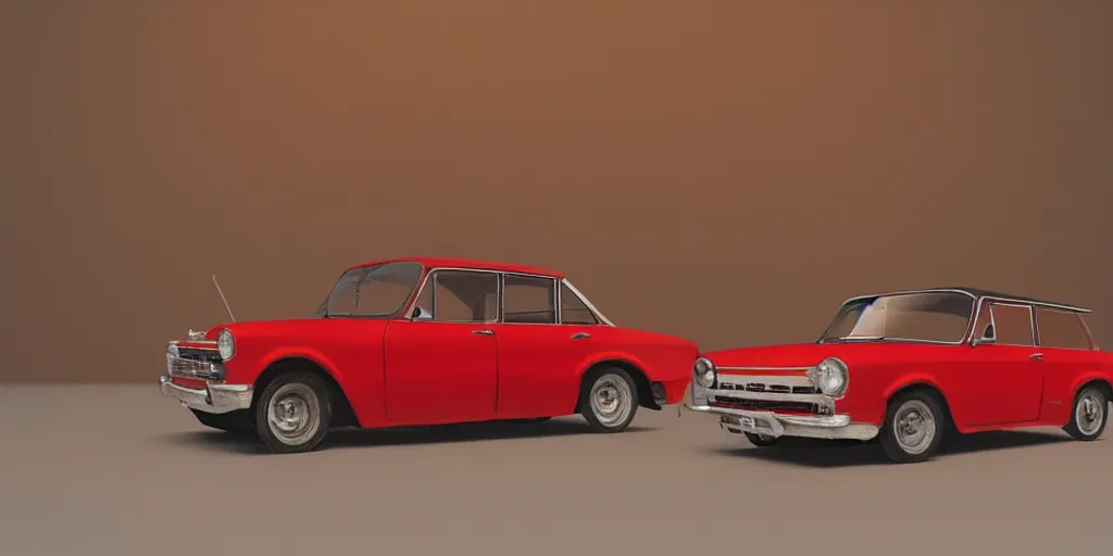 Image similar to a small miniature of a red Chevrolet Opala near a book and a pencil on a wooden table, hyperrealistic, concept art, octane render, unreal engine 5, path tracing, complementary colours, high quality, highly detailed, 4K, symmetrical, low contrast, centered, house interior background