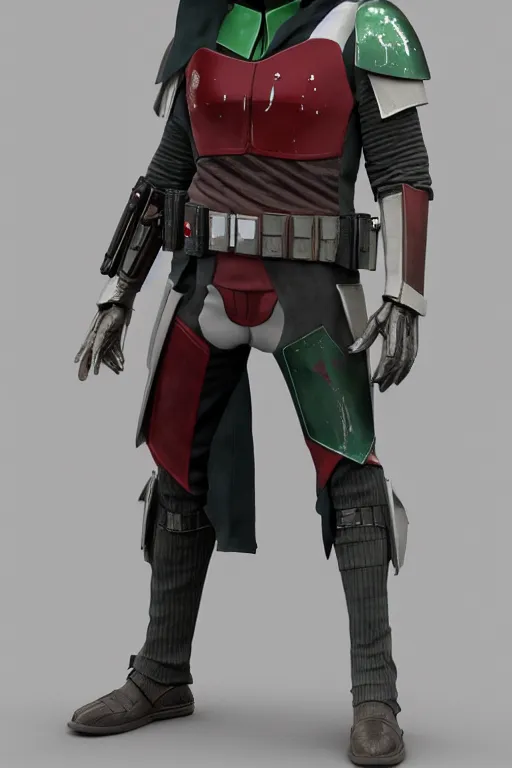 Prompt: Joker wearing mandalorian armor suit, full character, artstation, highly detailed, highly realistic
