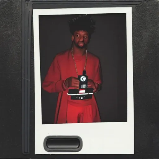 Image similar to polaroid shot of 2 1 savage in star wars audtion