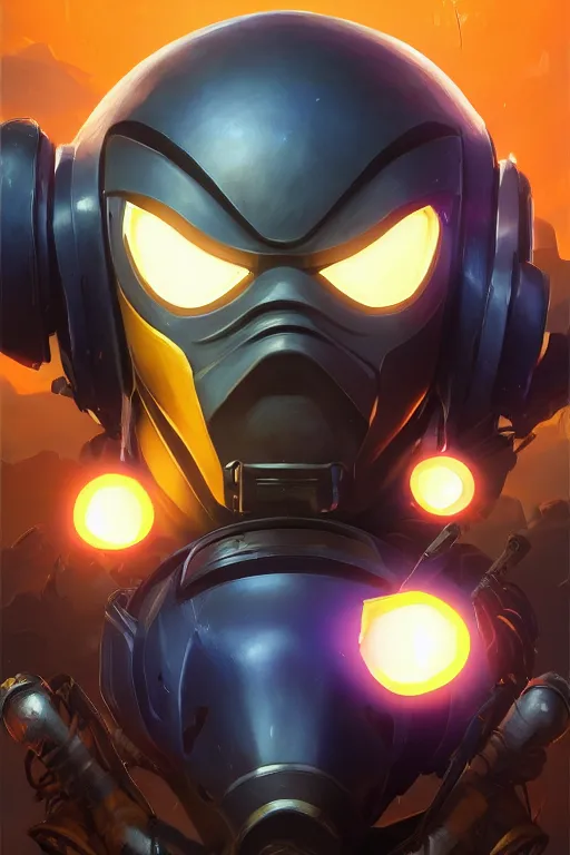 Image similar to epic mask helmet robot ninja portrait stylized as fornite style game design fanart by concept artist gervasio canda, behance hd by jesper ejsing, by rhads, makoto shinkai and lois van baarle, ilya kuvshinov, rossdraws global illumination radiating a glowing aura global illumination ray tracing hdr render in unreal engine 5