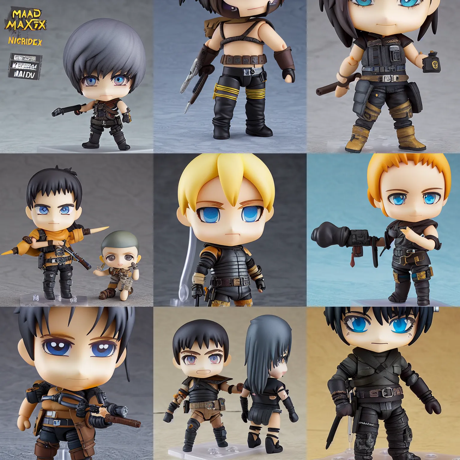 Prompt: mad max, nendoroid, figurine, detailed product photo