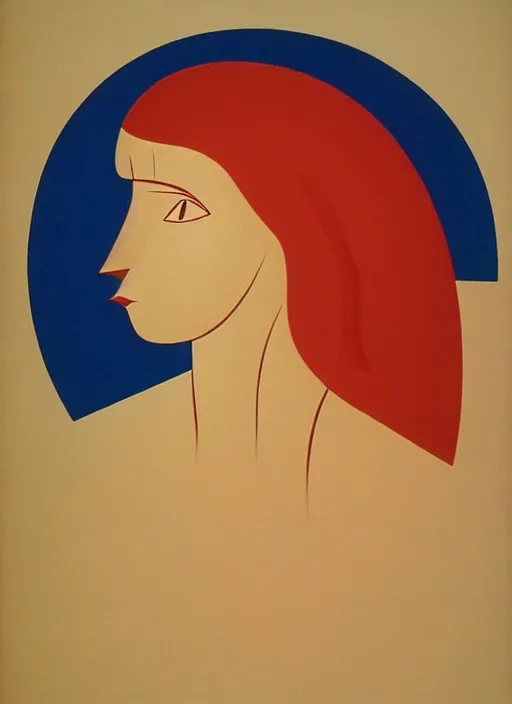 Image similar to a portrait of a pretty young lady by alexander archipenko