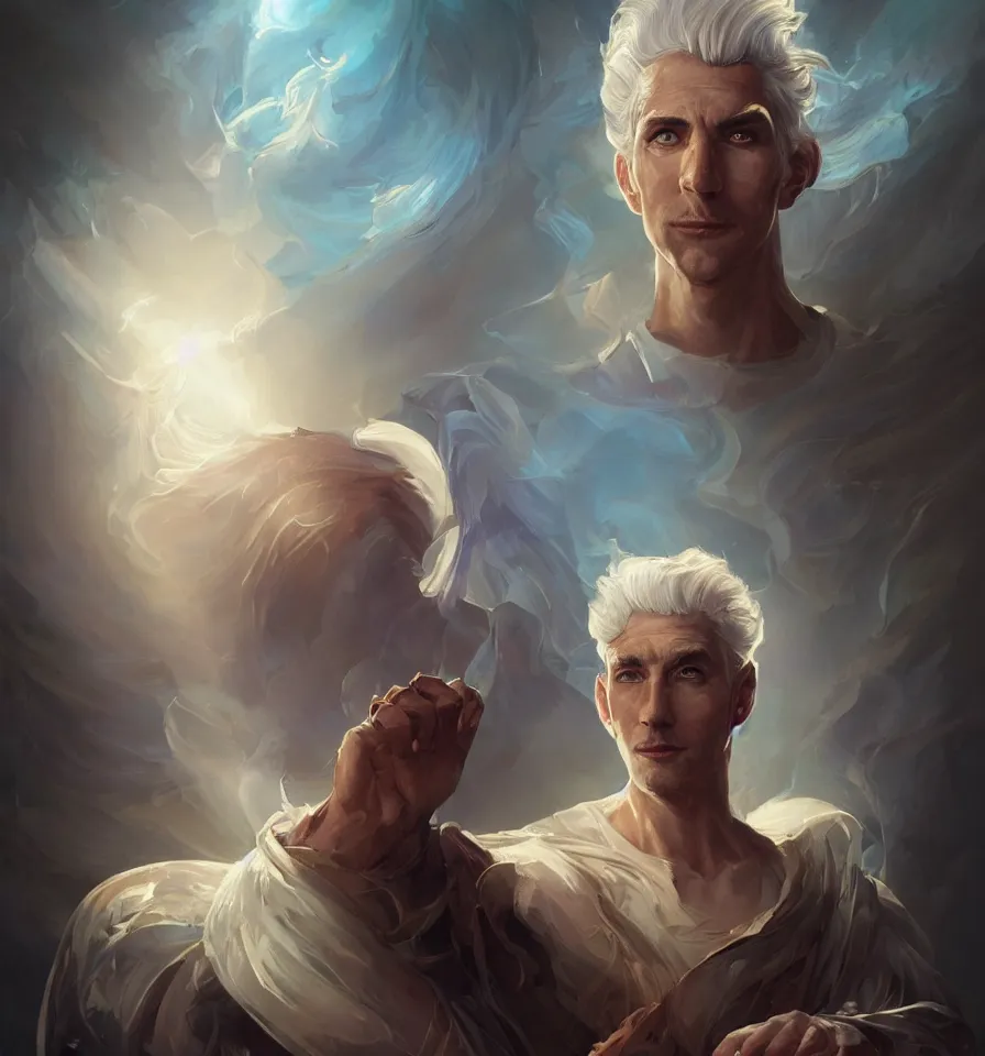 Prompt: a portrait of a beautiful, handsome prince with white hair, elegant, backlit, incredible lighting, strong rim light, highly detailed, god rays, digital painting, HDRI, by Alvaro Castagnet, Peter Mohrbacher and Dan Mumford, vivid colors, high contrast, 8k resolution, intricate, photorealistic, smooth