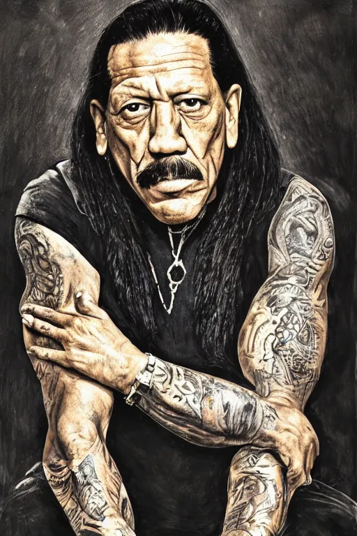 Image similar to portrait of Danny Trejo