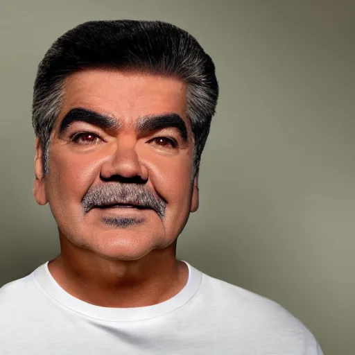 Image similar to artbreeder: combine george lopez with XQC. Fullbody wideangle mediumshot dolly camera 4k 8k 130mm hd detailed