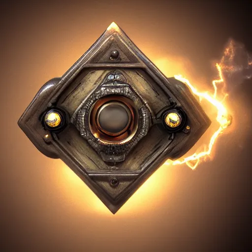 Prompt: steampunk amulet with diamond jewel and small steam tubes, volumetric lightning, octane render, realistic fog, extremely high detailed