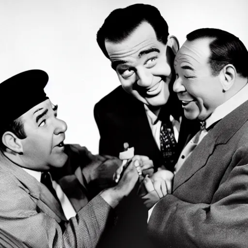 Image similar to Abbott and Costello meet Gilbert Gottfried