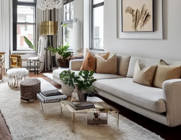 Image similar to apartment designed by nate berkus, muted neutral colors