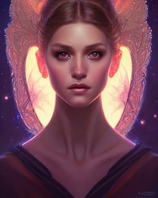 Prompt: symmetry portrait of welsh brunette princess, glam, fireflies, forest background, intricate, elegant, highly detailed, digital painting, artstation, concept art, smooth, sharp focus, illustration, art by artgerm and greg rutkowski and fra angelico and alphons mucha