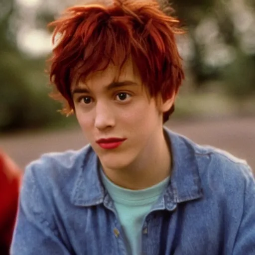 Image similar to manic pixie dream boy in 9 0 s movie