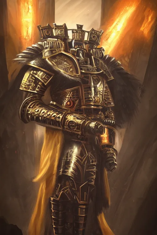 Image similar to queen portrait heros warhammer 4 0 k horus heresy fanart - the primarchs emperor by johannes helgeson animated with vfx concept artist & illustrator global illumination ray tracing hdr fanart arstation zbrush central hardmesh 8 k octane renderer comics stylized