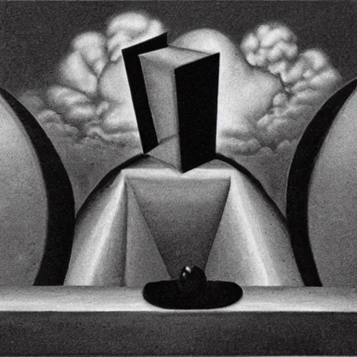 Image similar to obscene objective, surrealist
