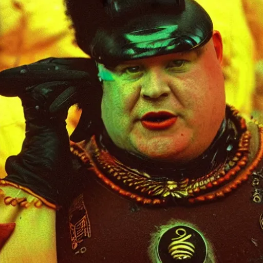 Image similar to Barney Gumble as Baron Harkonnen Dune