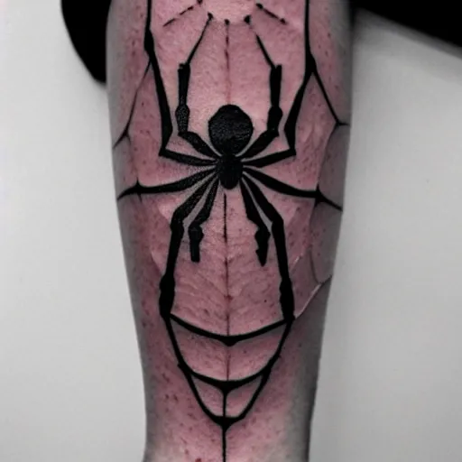 Image similar to a tattoo ink of a spider