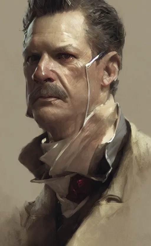 Prompt: portrait of victorian politician, male, detailed face, fantasy, highly detailed, cinematic lighting, digital painting by craig mullins, greg rutkowski