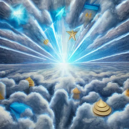 Image similar to proto indoeuropean paint carvings by marvel of photographic evidence of icarus falling in a mystifying desert of cloudfields. agi inc ink award winning heavens beams beautiful sun rays with paint. realism dslr hd photography with ray tracing, lens flare and vivid imagery. dr seuss dreams of disney marble chalk and detail level hawk