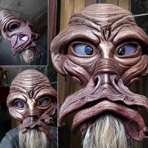 Image similar to illithid wooden mask